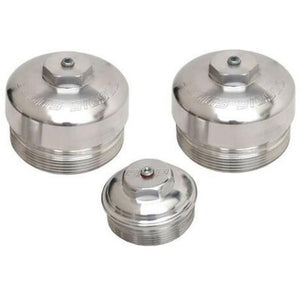 BEANS DIESEL 220020 3-PIECE BILLET FUEL & OIL FILTER CAP SET